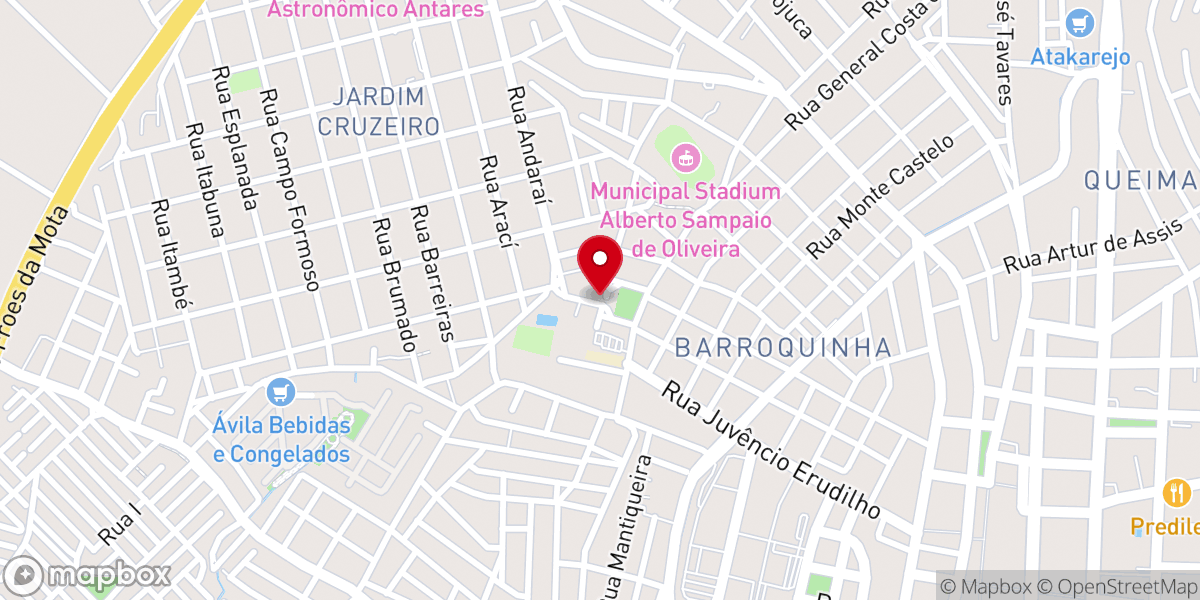 Map showing location of Santuário Senhor do Bonfim