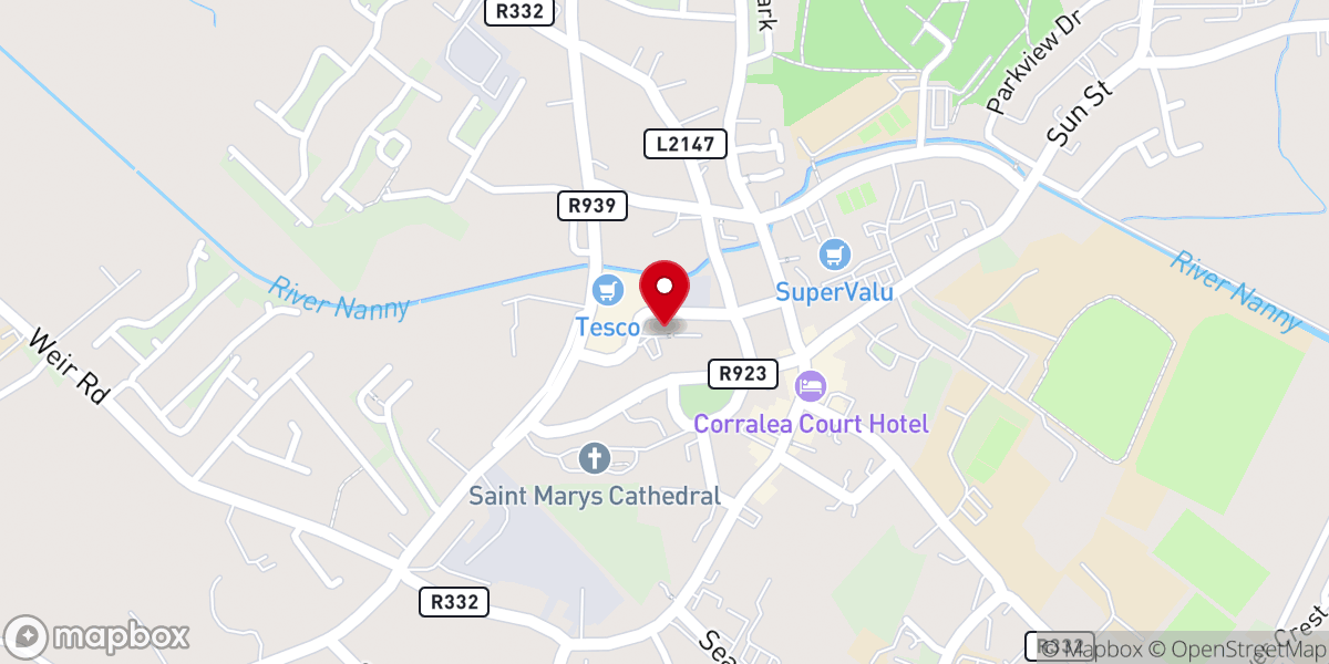 Map showing location of Horizon Beauty Centre