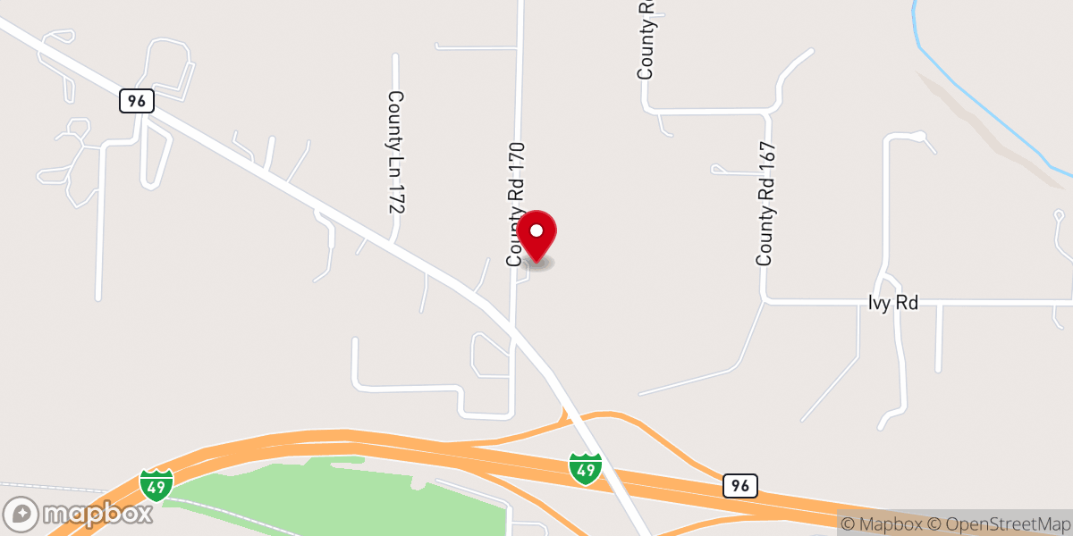 Map showing location of Carthage Restoration Branch