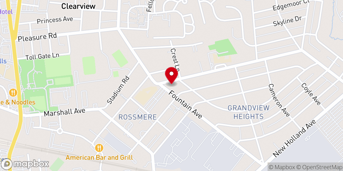 Map showing location of St Matthew Evangelical Lutheran Church