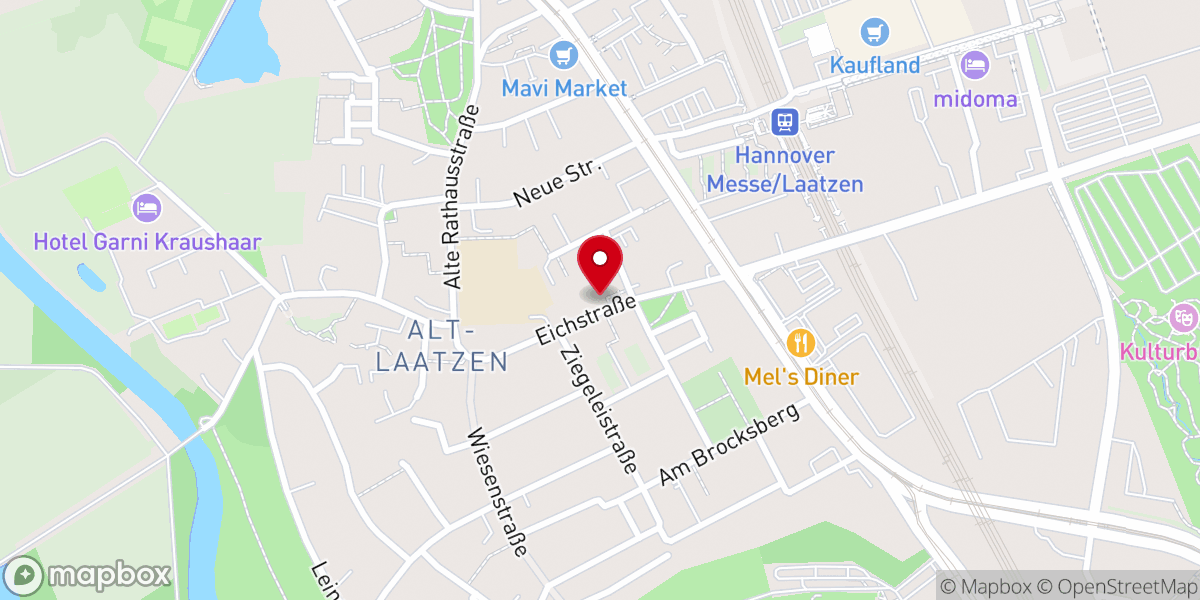 Map showing location of Kath. Kirche St. Mathilde