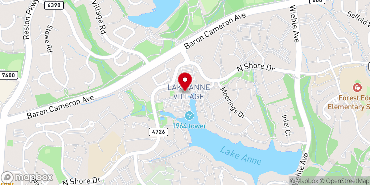 Map showing location of Washington Plaza Baptist Church