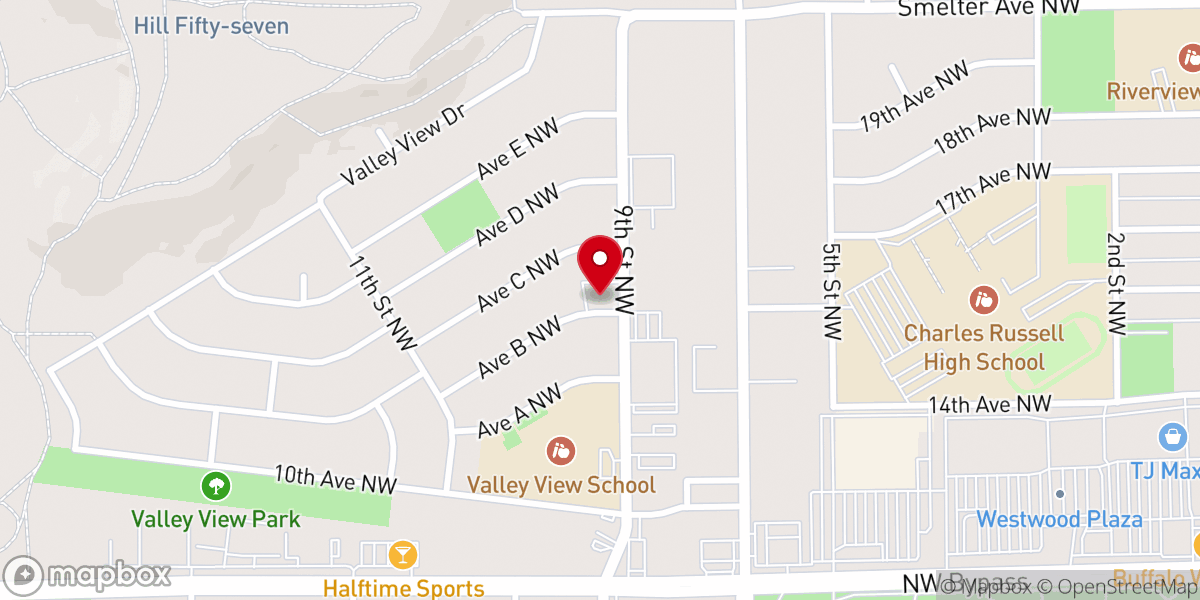 Map showing location of Christian Life Center