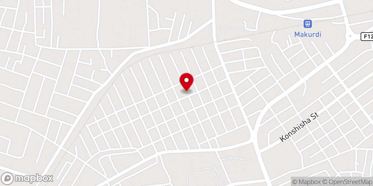 Map showing location of NKST Church High-Level Makurdi