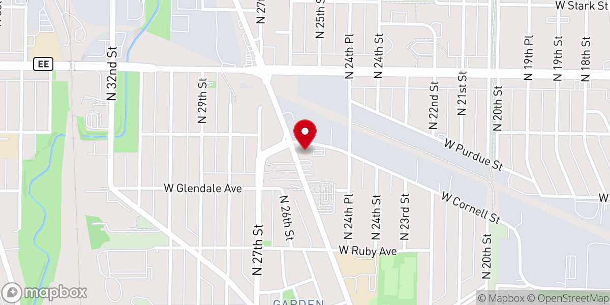 Map showing location of Jerusalem Baptist Church