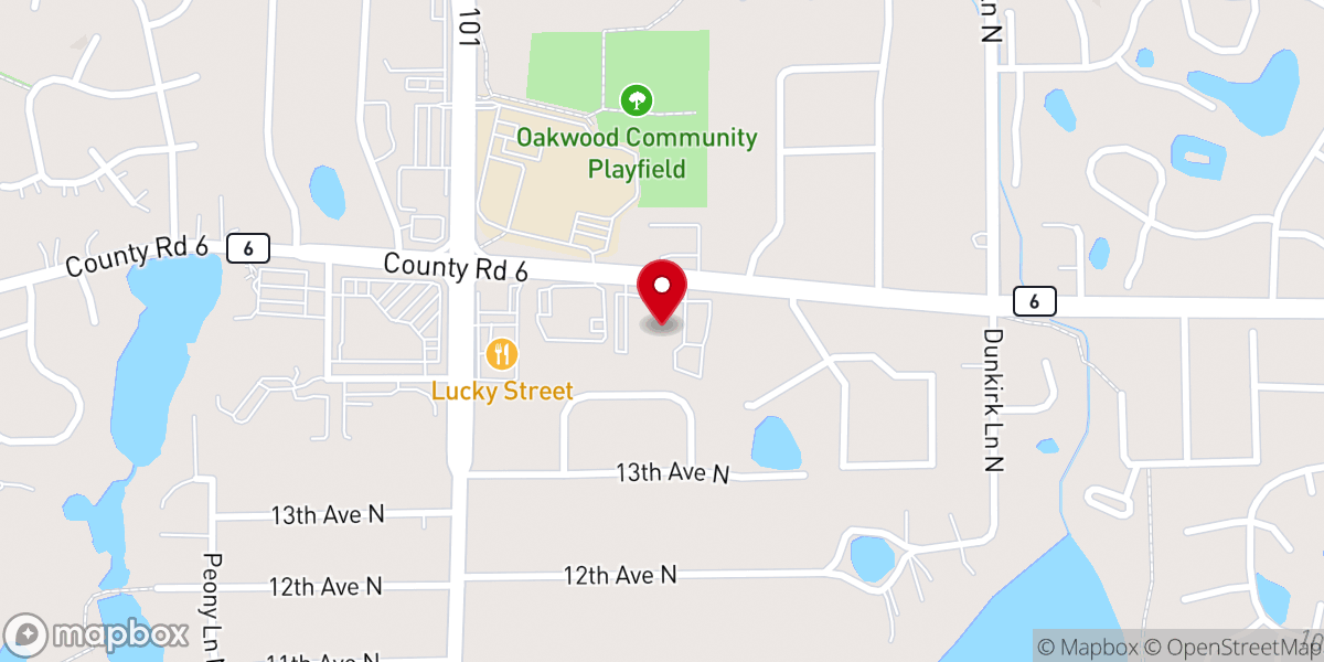 Map showing location of St Philip the Deacon Lutheran Church