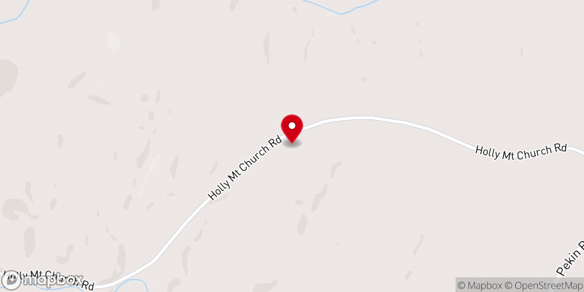 Map showing location of Holly Mount Church