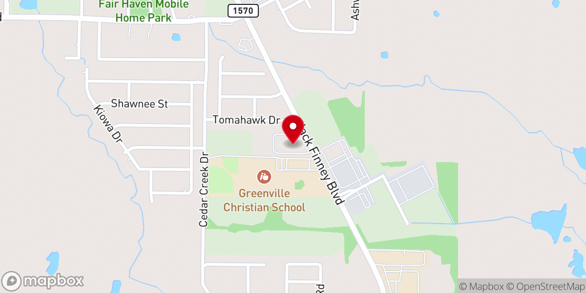 Map showing location of St. Paul's Episcopal School