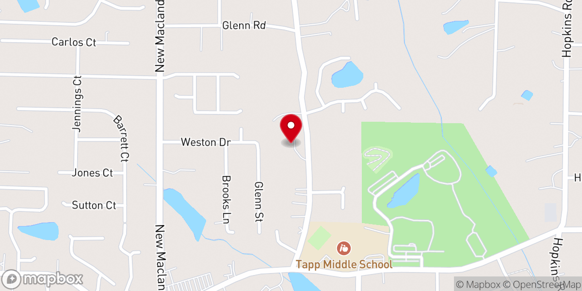 Map showing location of Crown of Life Community Baptist Church