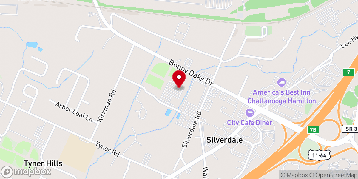 Map showing location of Silverdale Baptist Church - Creekside
