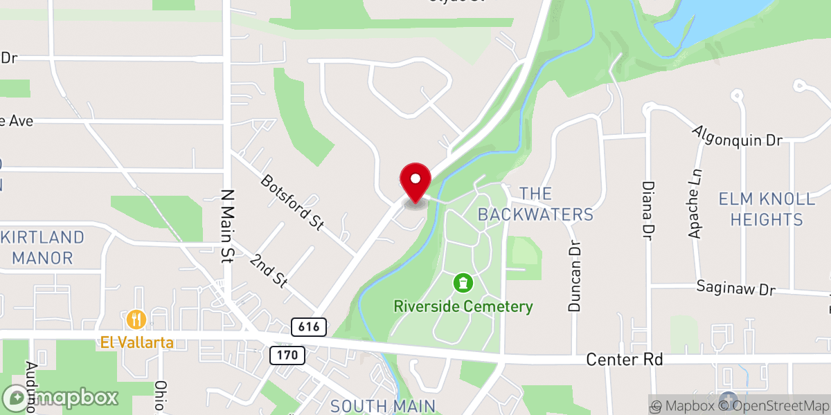 Map showing location of Margaret Wynn Memorial Baptist Church
