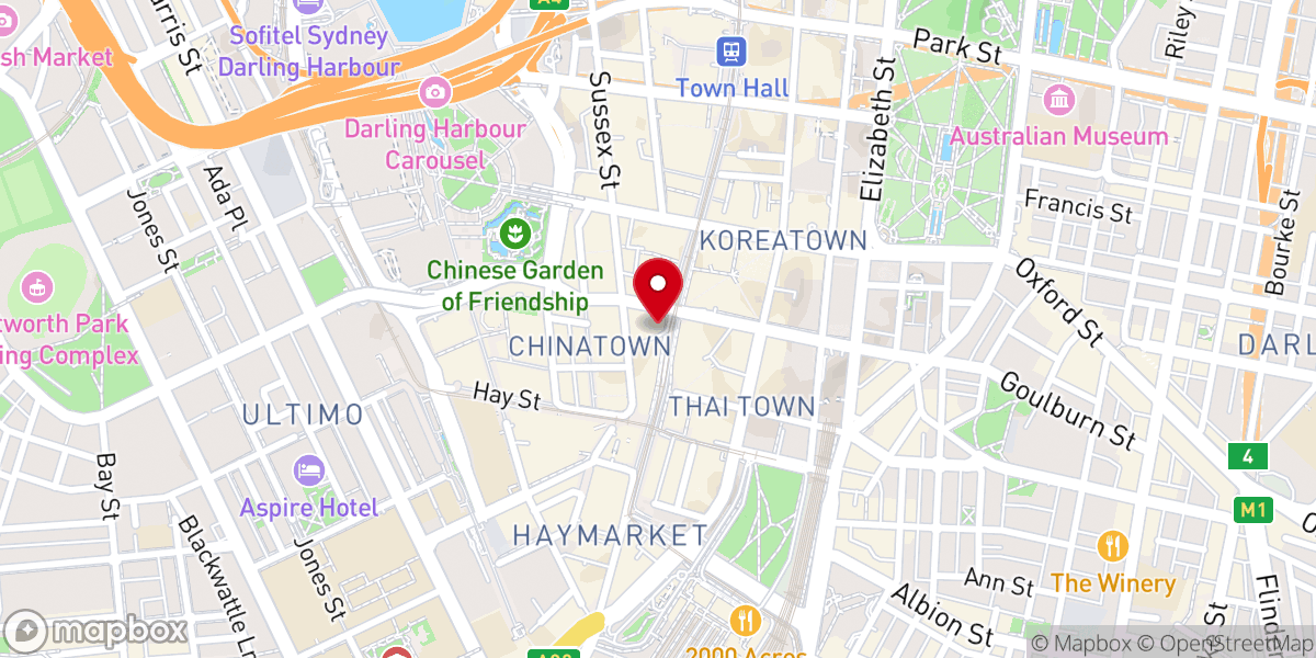 Map showing location of Central Baptist Church