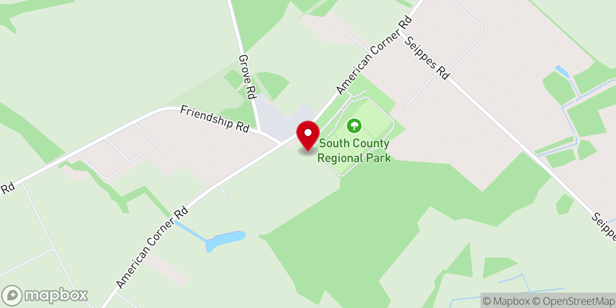 Map showing location of Friendship Church