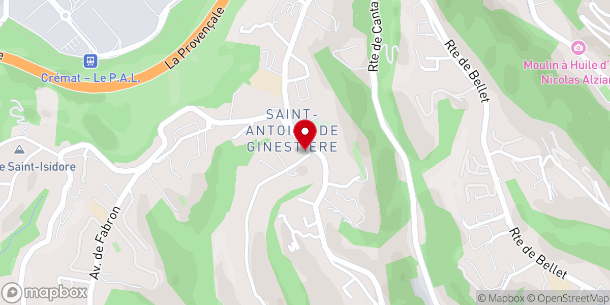 Map showing location of Église Saint Antoine