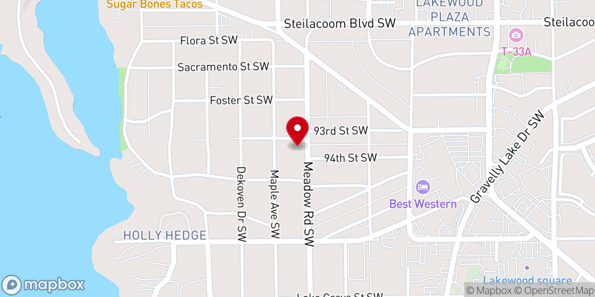 Map showing location of New Hope Community Church of the Nazarene