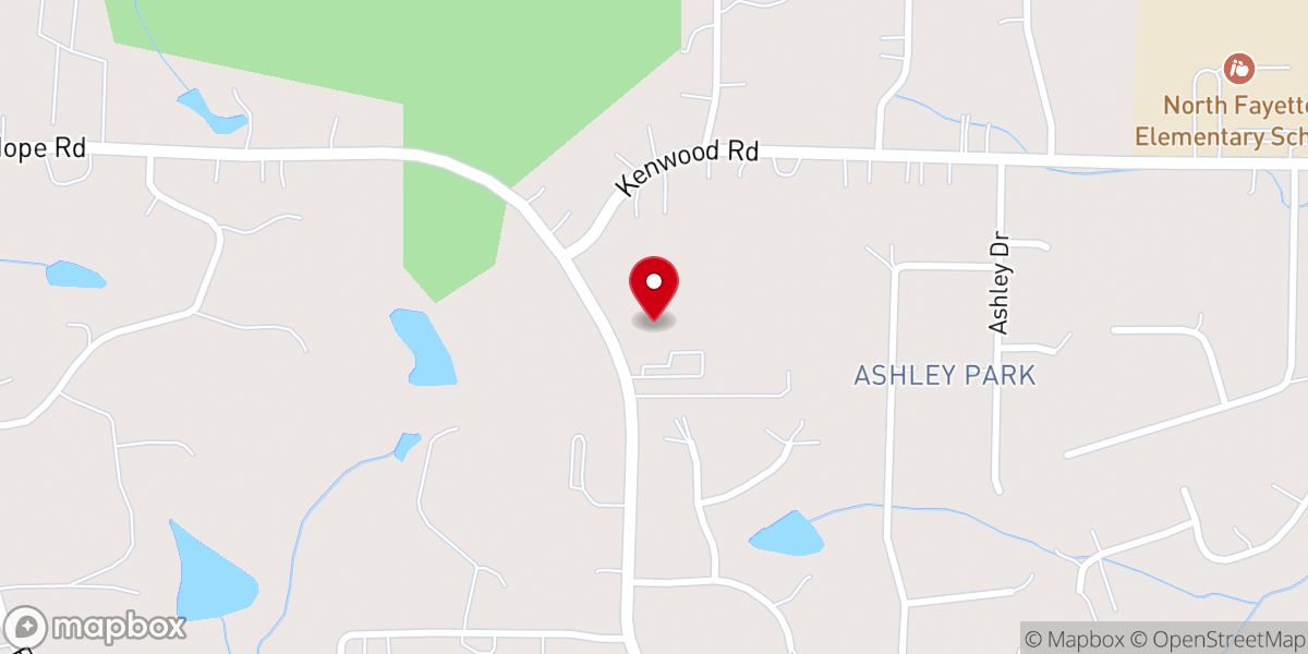 Map showing location of Fayette Friendship Community (UMC)