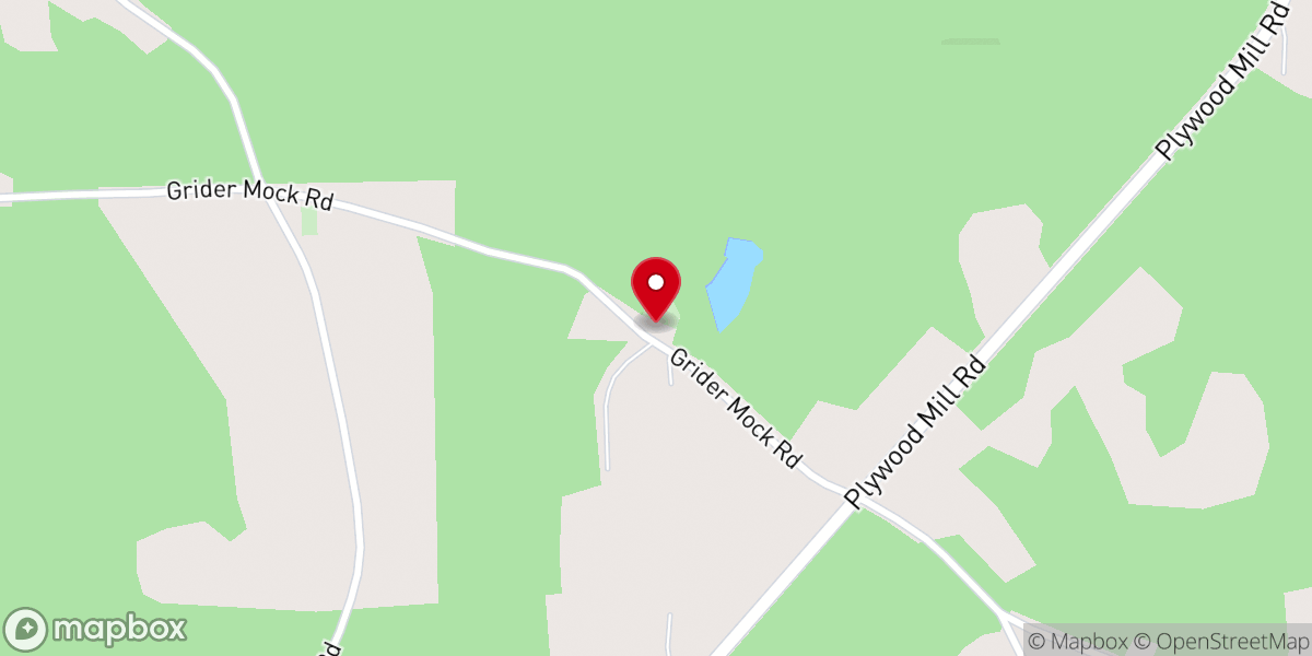 Map showing location of New Friendship Baptist Church