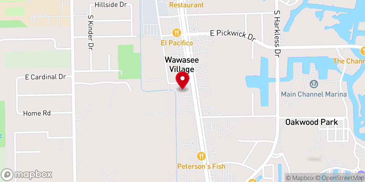 Map showing location of Calvary United Methodist Church