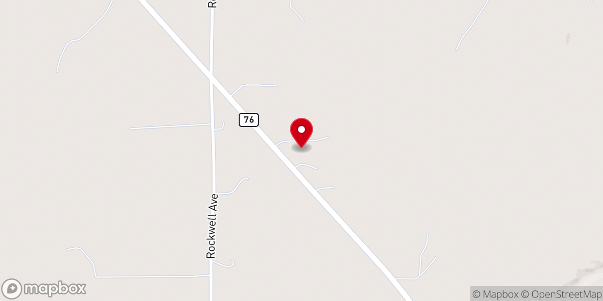 Map showing location of Countryside Baptist Church