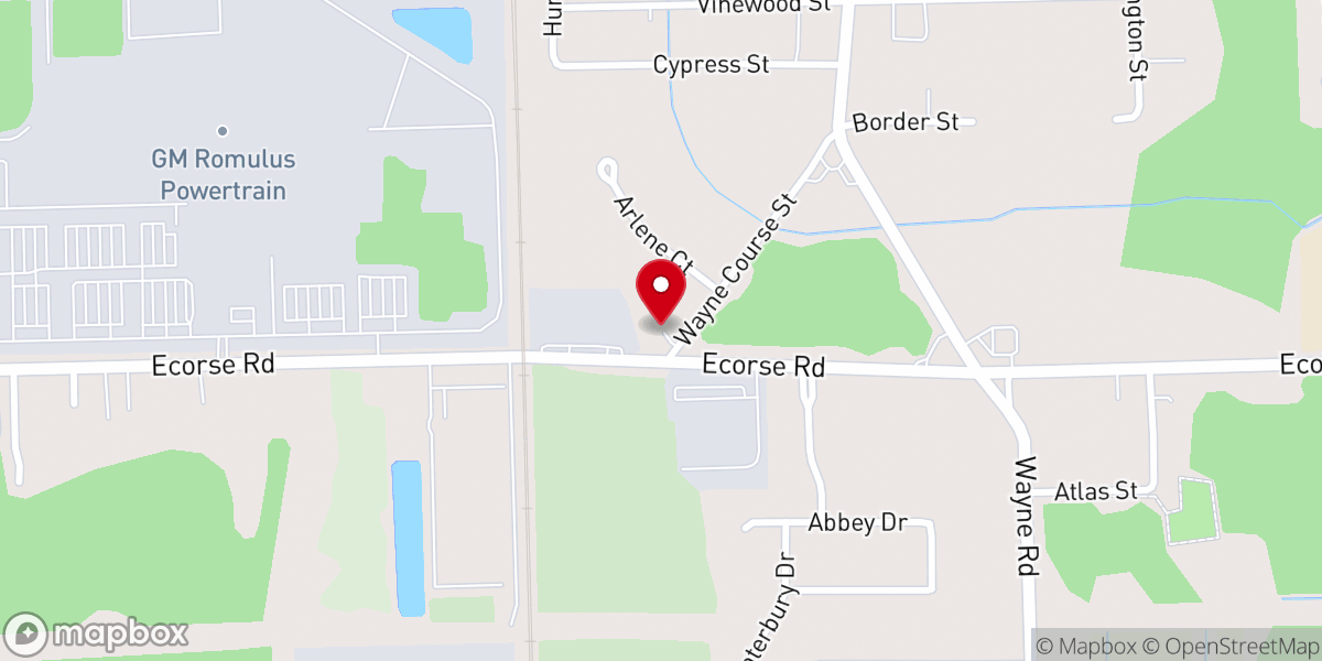Map showing location of Living By Faith Ministries
