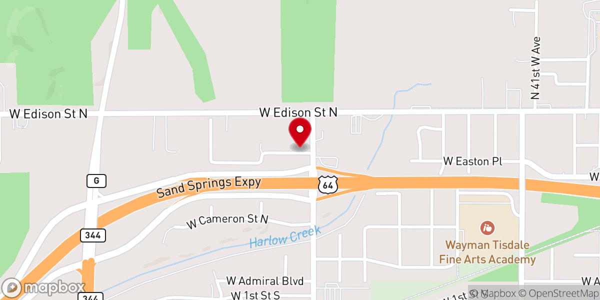 Map showing location of 49th Street Hill Church