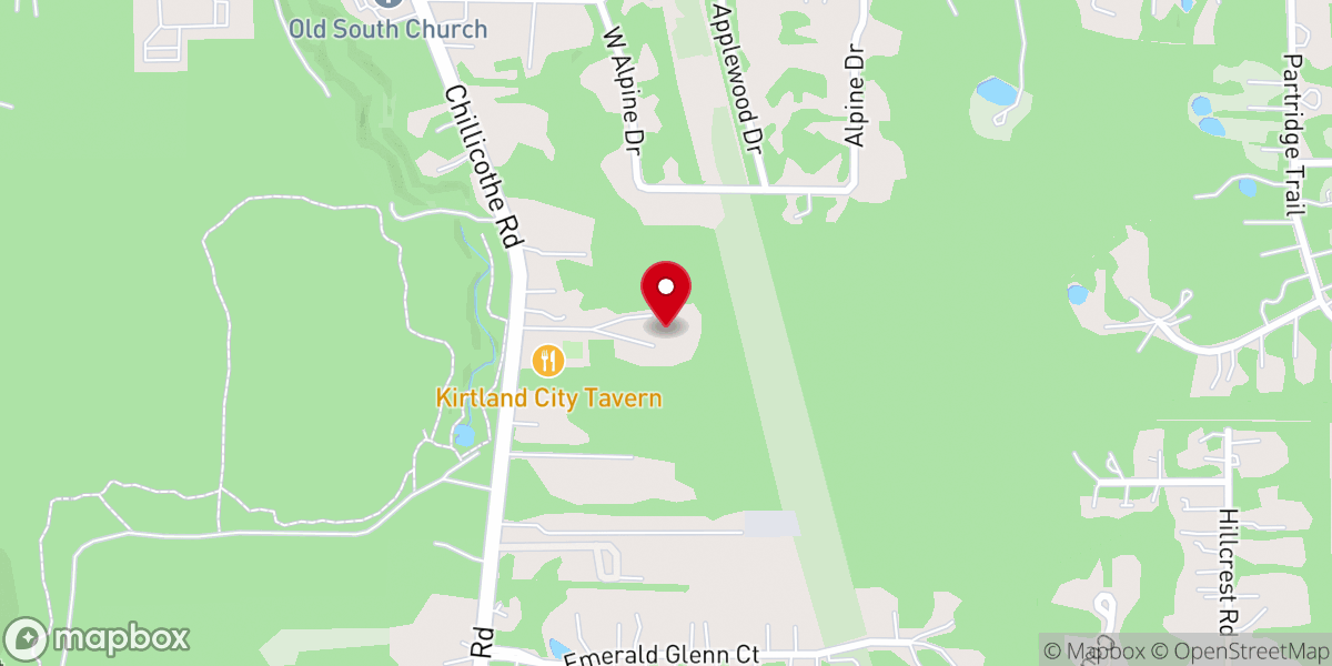 Map showing location of Kirtland Christian Fellowship