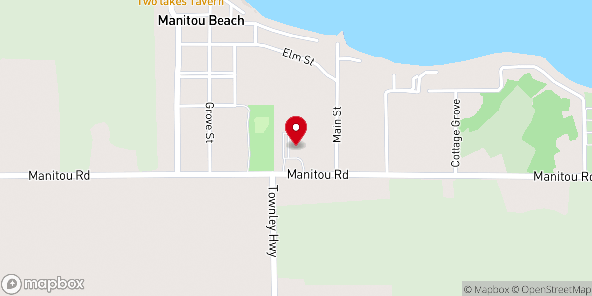 Map showing location of Saint Mary on the Lake Catholic Church