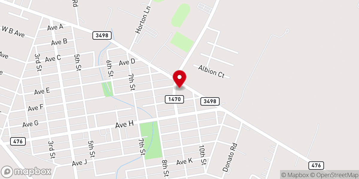 Map showing location of Good Shepard Church