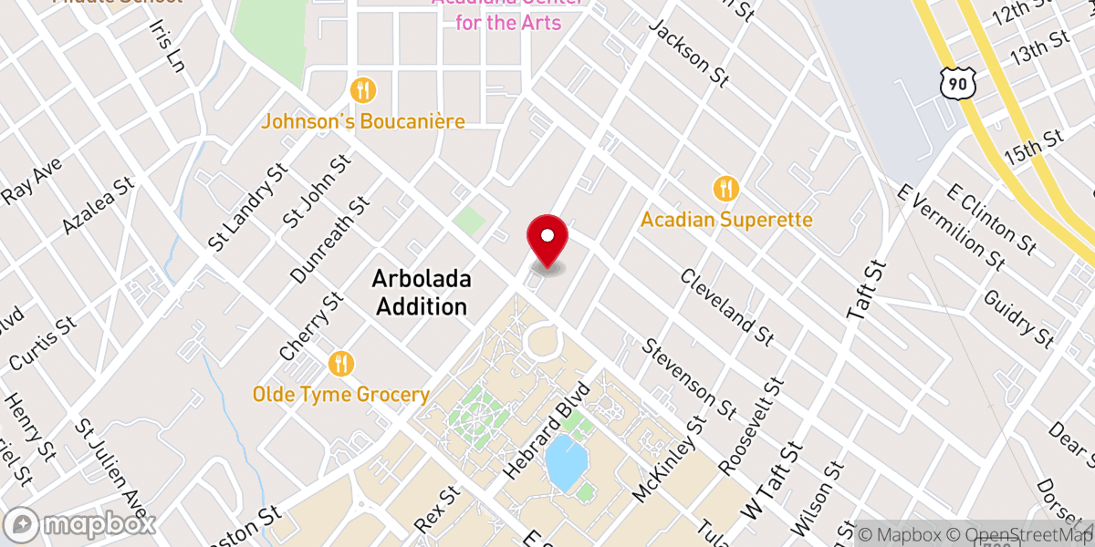 Map showing location of Unitarian Universalist Fellowship of Lafayette