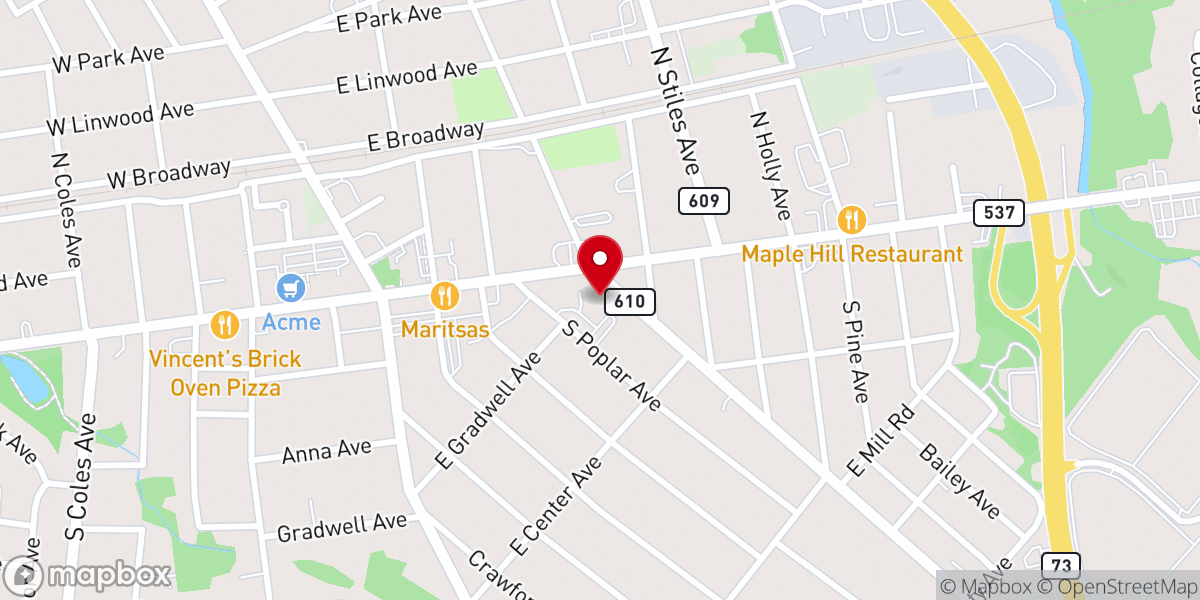 Map showing location of Our Lady of Perpetual Help Parish Office