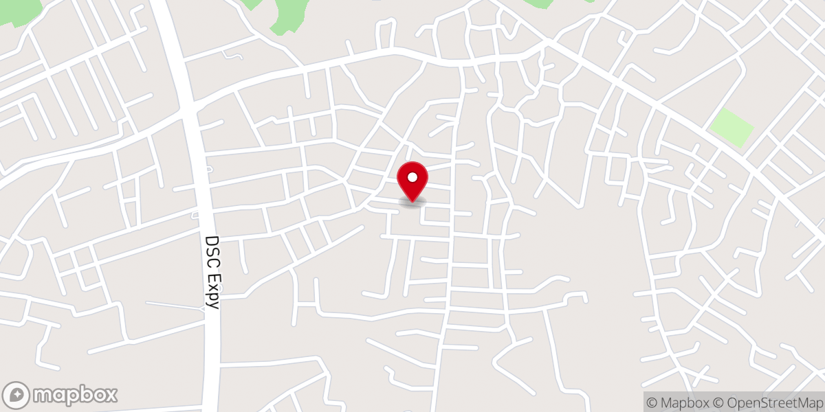 Map showing location of Living Faith Church aka Winners Chapel