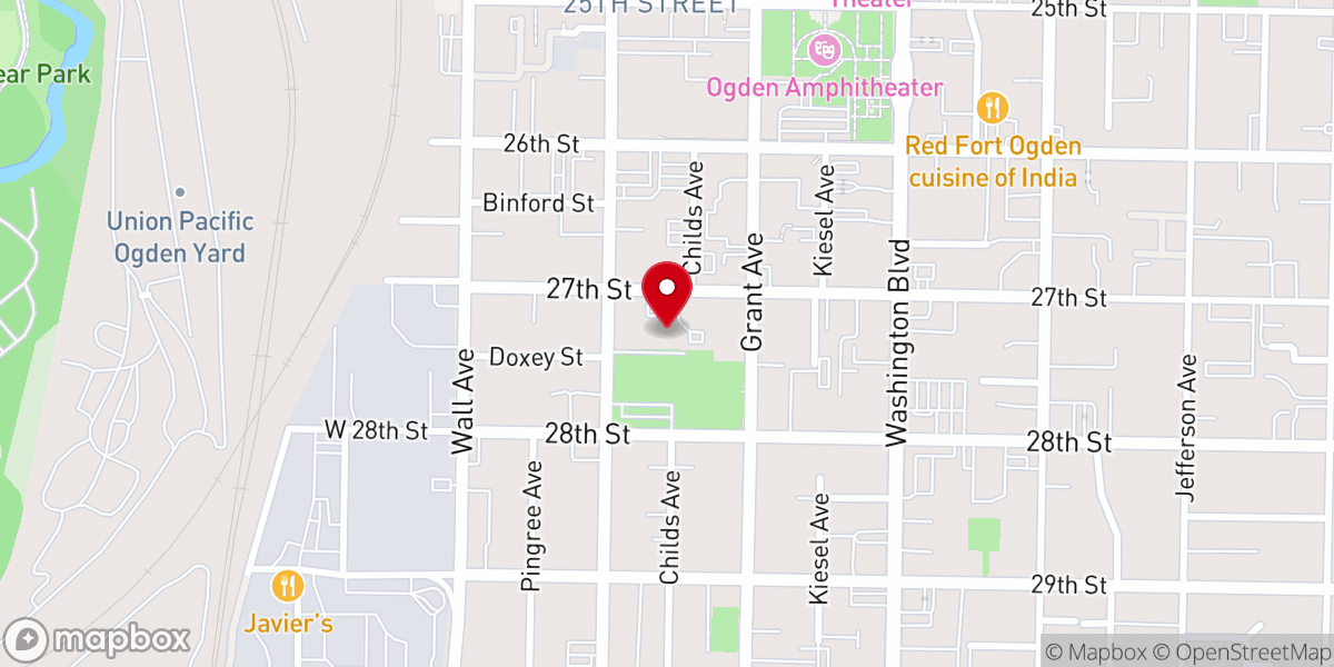 Map showing location of Second Baptist Church