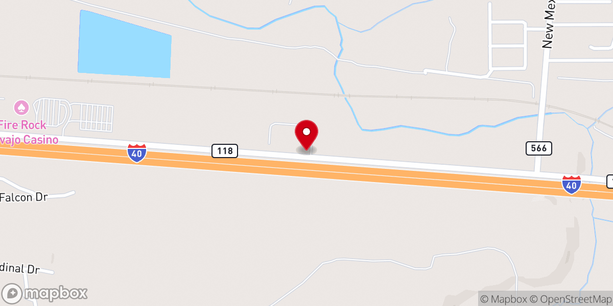 Map showing location of Dine Community Development Corporation