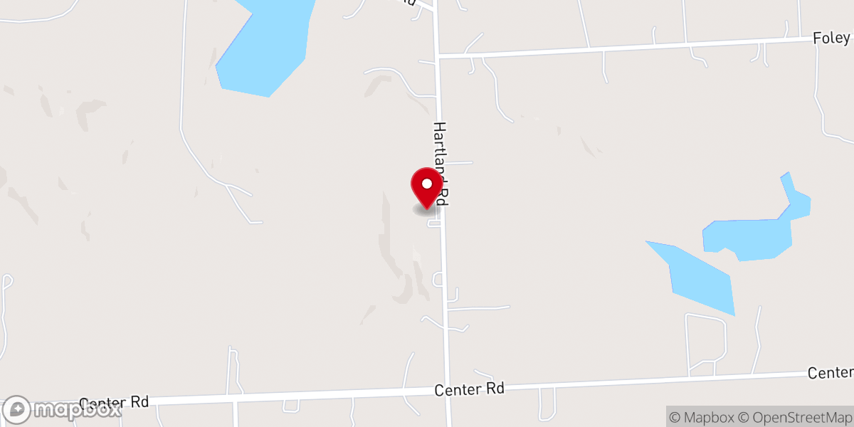 Map showing location of Tyrone Community Presbyterian