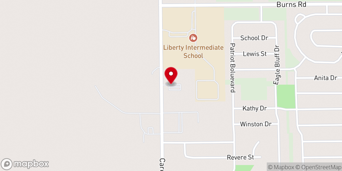 Map showing location of American Lutheran Church