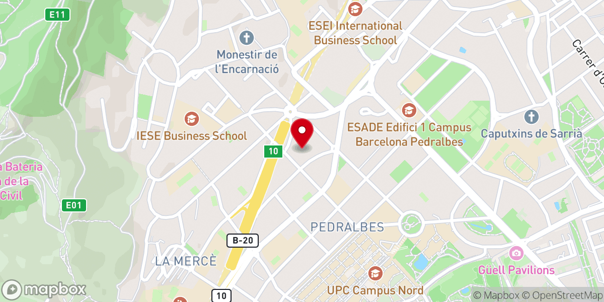 Map showing location of Parroquia María Reina