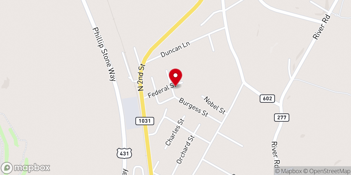 Map showing location of Central City Church of God