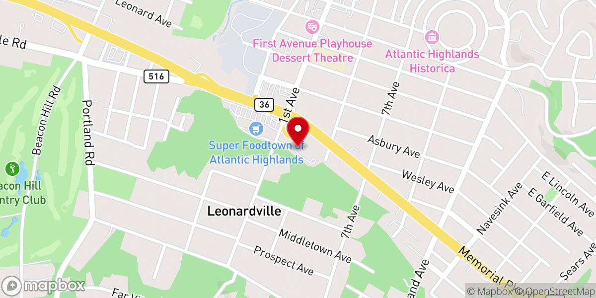 Map showing location of Portland Pointe Presbyterian