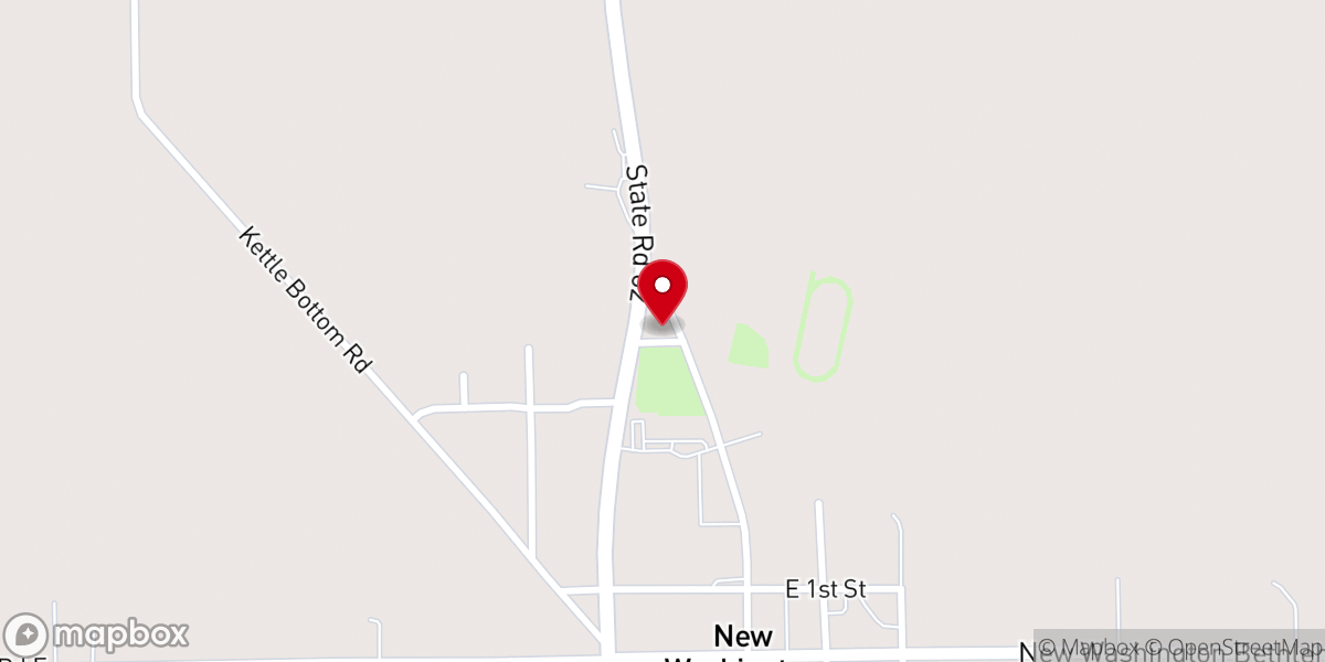 Map showing location of First Baptist Church