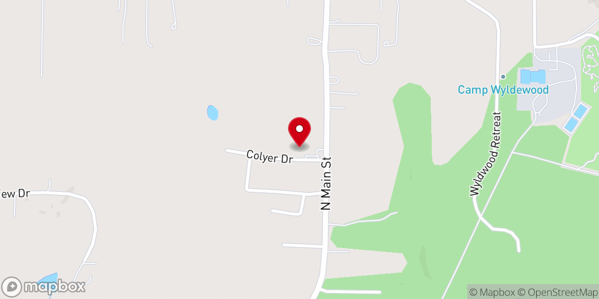 Map showing location of Cedar Rock Ministries Inc
