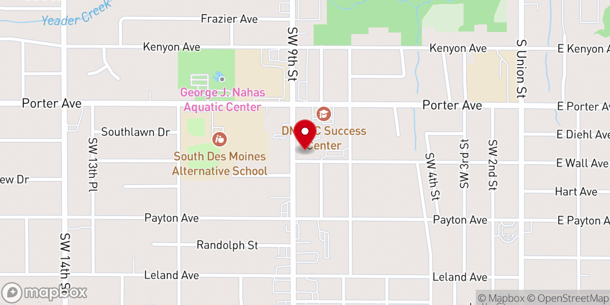 Map showing location of Christ the King Catholic Church