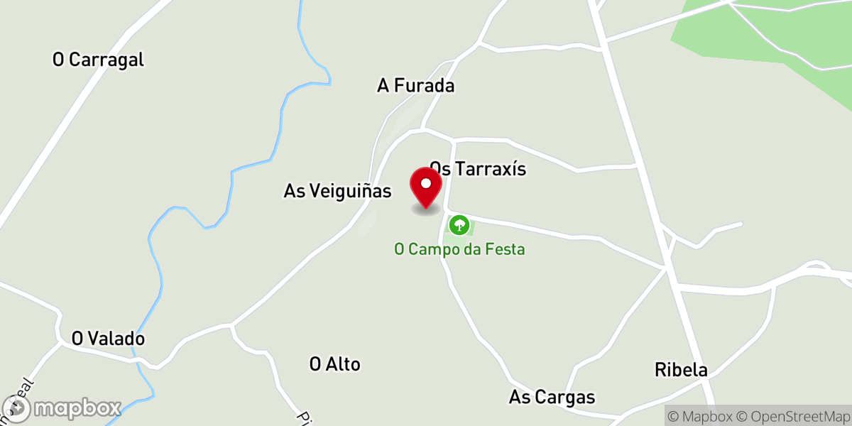 Map showing location of Iglesia de Santiago de Moncelos