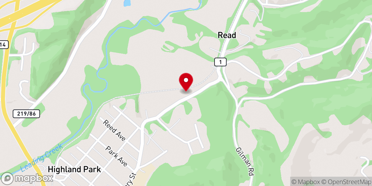 Map showing location of Highland Adventist School