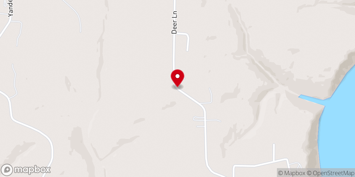 Map showing location of Mount Olive Church