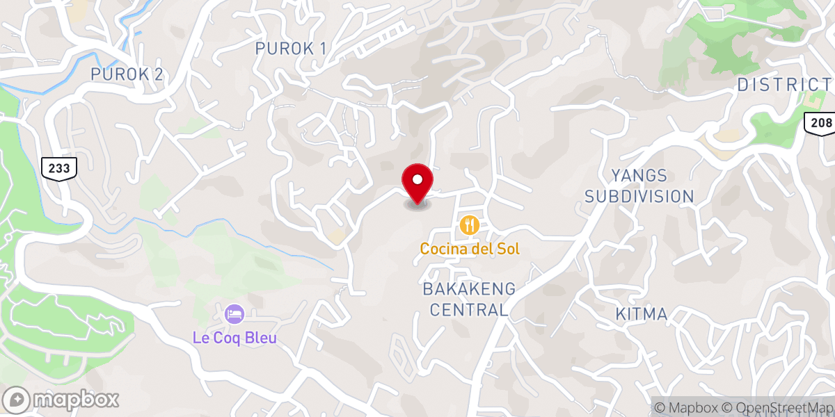 Map showing location of San Pablo Seminary