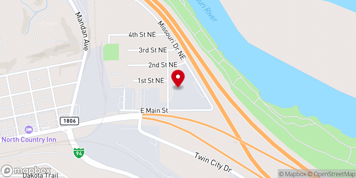 Map showing location of Bethel Assembly of God