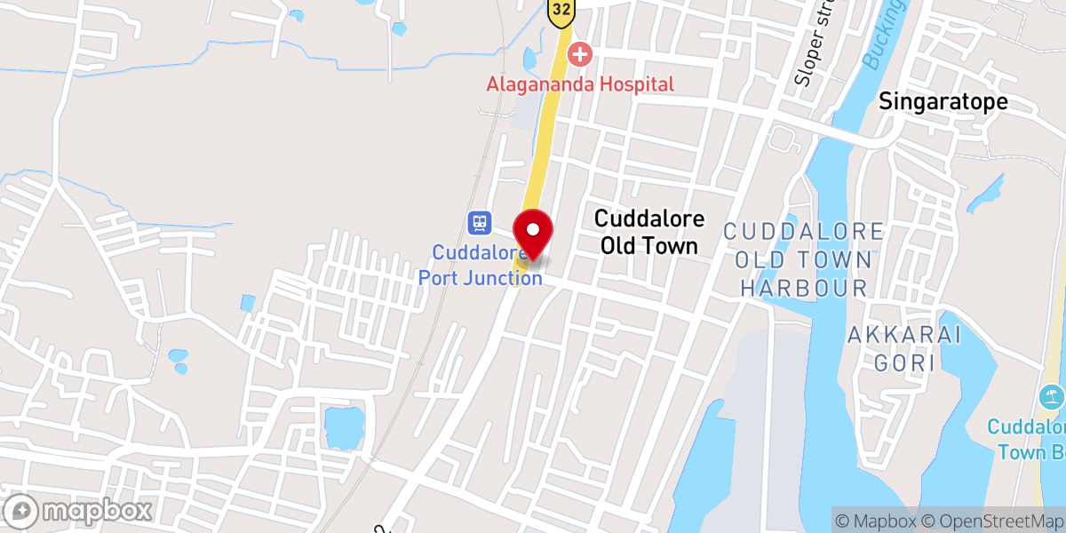 Map showing location of Gandhi Park