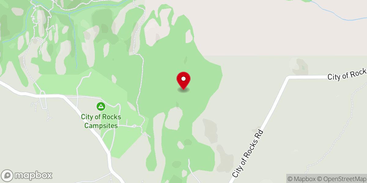 Map showing location of City of Rocks National Reserve
