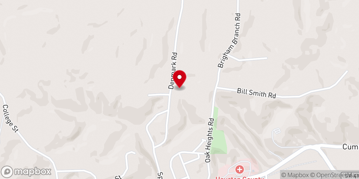 Map showing location of Little Rock Baptist Church