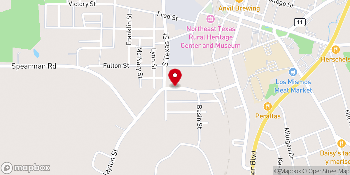 Map showing location of Metropolitan Baptist Church